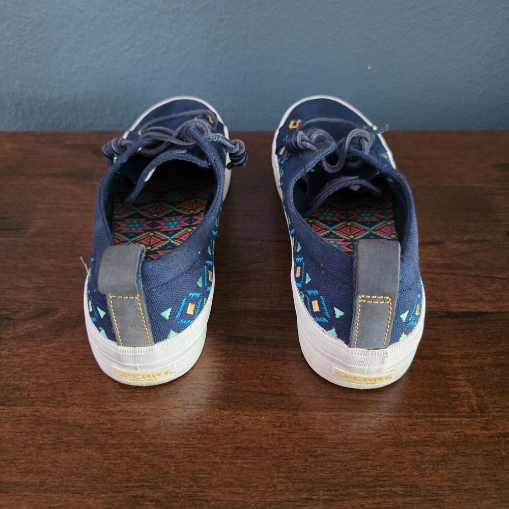 Sperry Top Sider Women's PIER WAVE HI LTT OAXACA Sneakers Platform Navy 9.5 - Picture 3 of 7